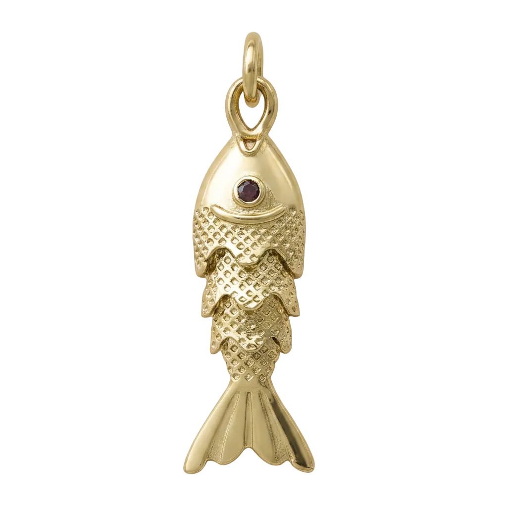 Mini gold fish charm