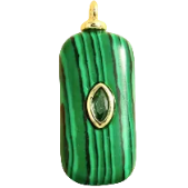 Malachite charm
