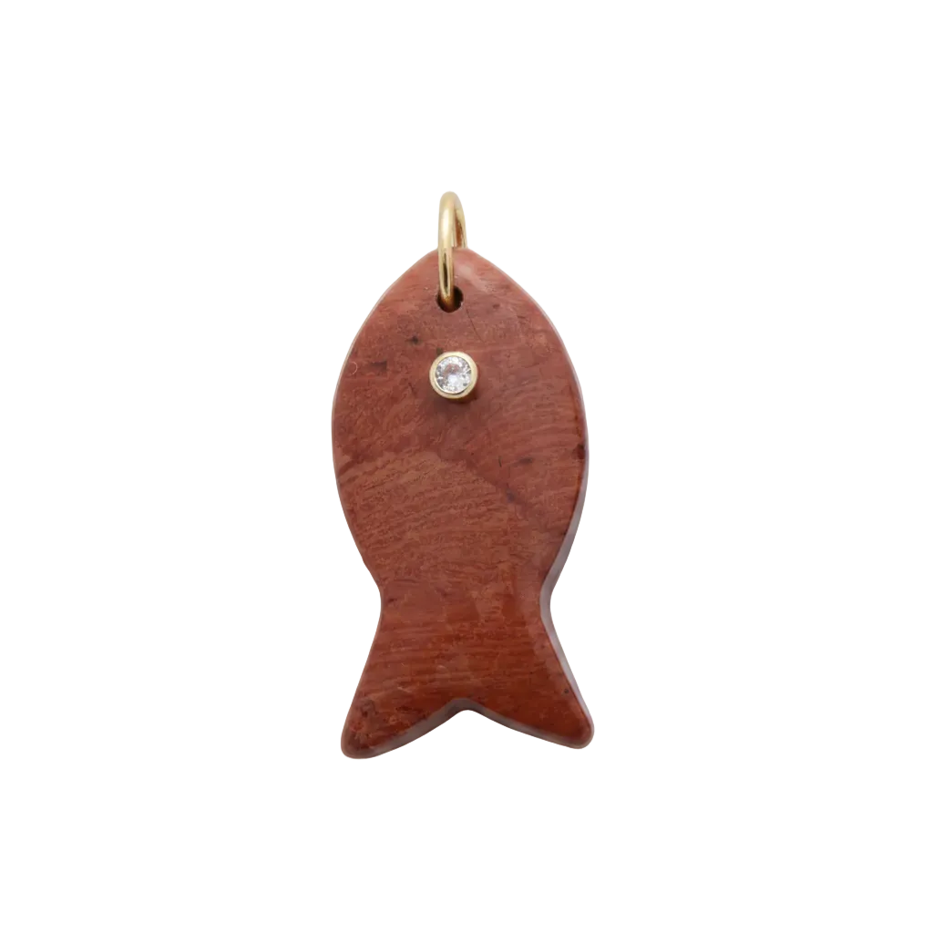 Red Carnelian Gemstone Fish