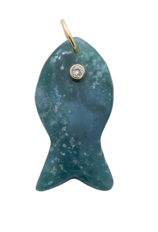 Large Amazonite Gemstone Fish