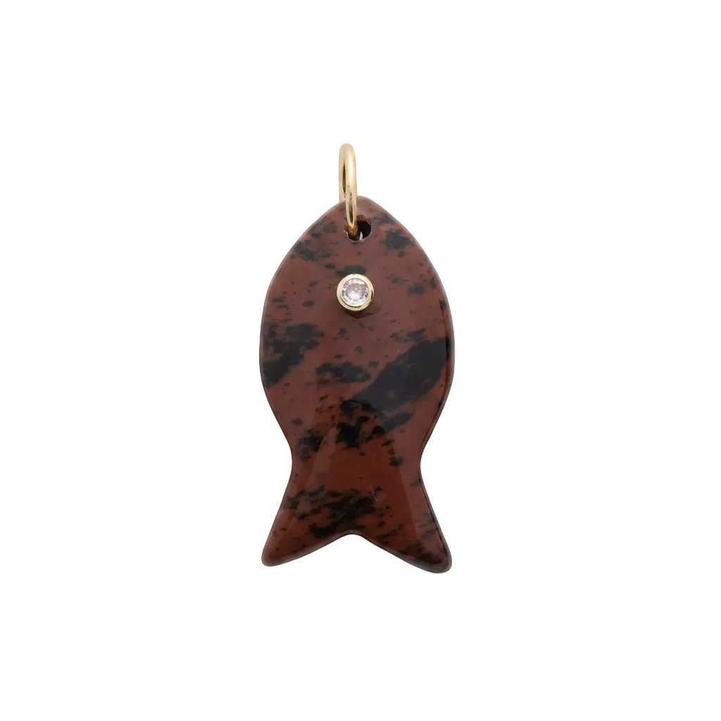 Large Red Jasper Gemstone Fish