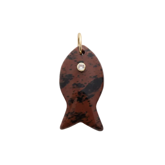 Large Red Jasper Gemstone Fish