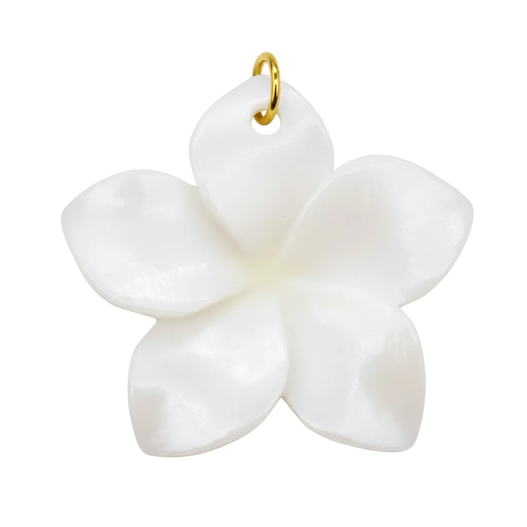 Shell flower charm