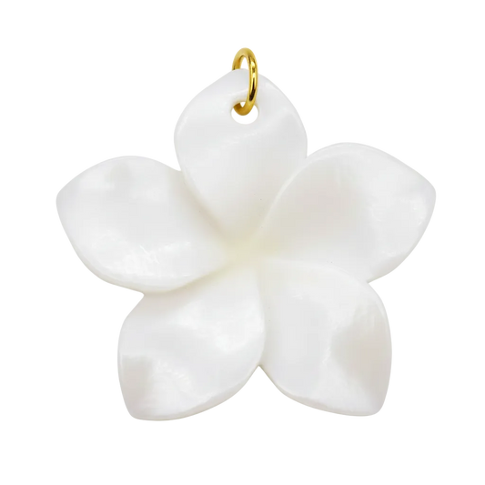 Shell flower charm