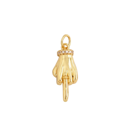 Middle finger charm