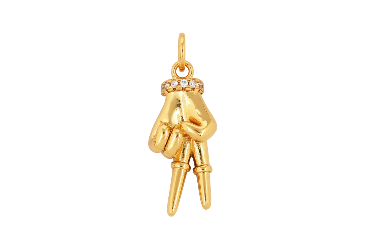Peace sign charm