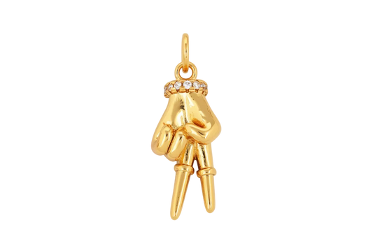 Peace sign charm