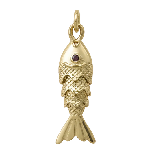 Mini gold fish charm